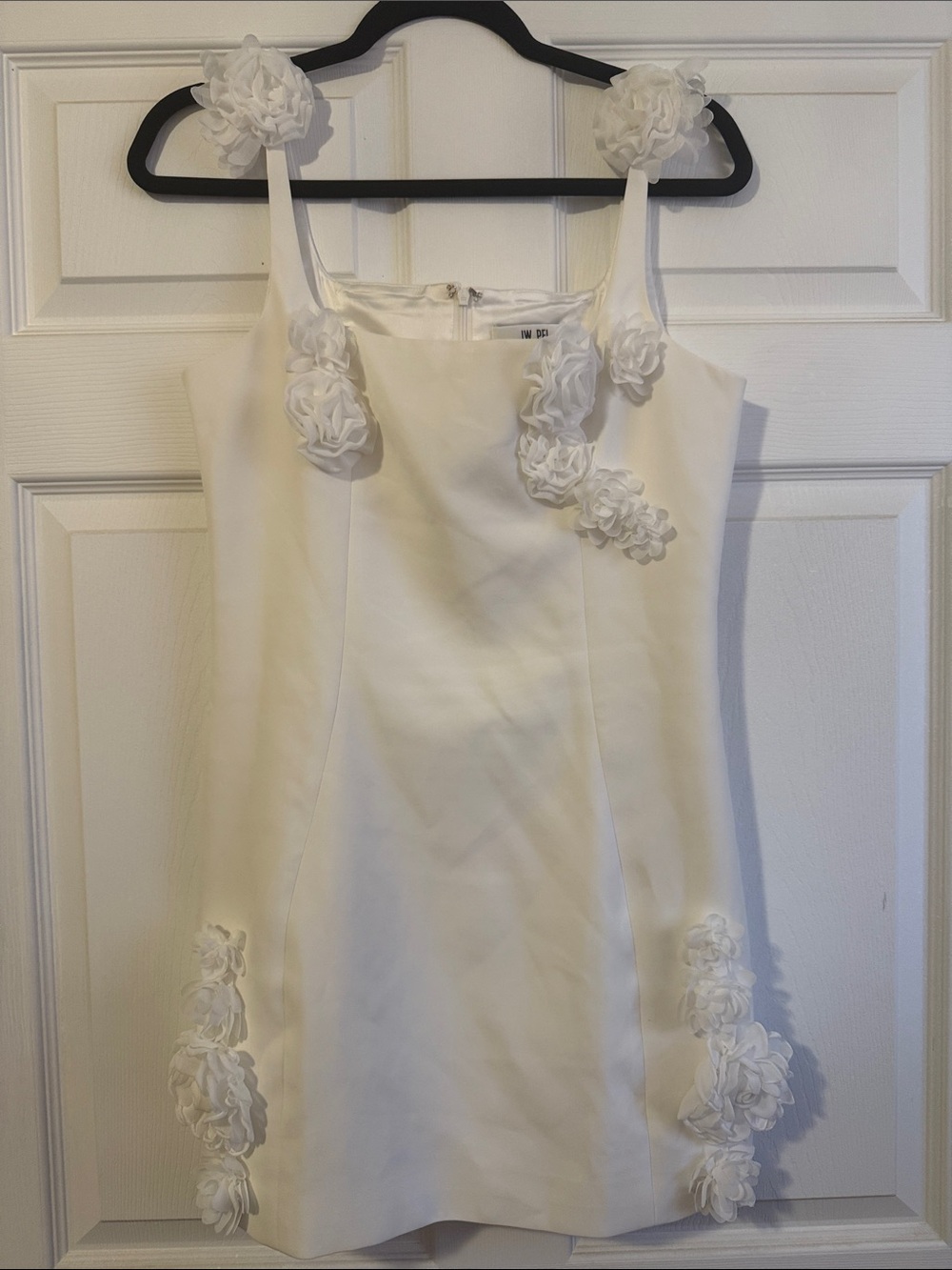 JW PEI White Floral Appliqué Girls Dress